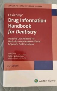 Drug Information Handbook for Dentistry 24th Editi